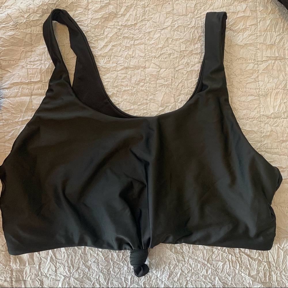 SHEIN Black Knot Swim Top. 2XL